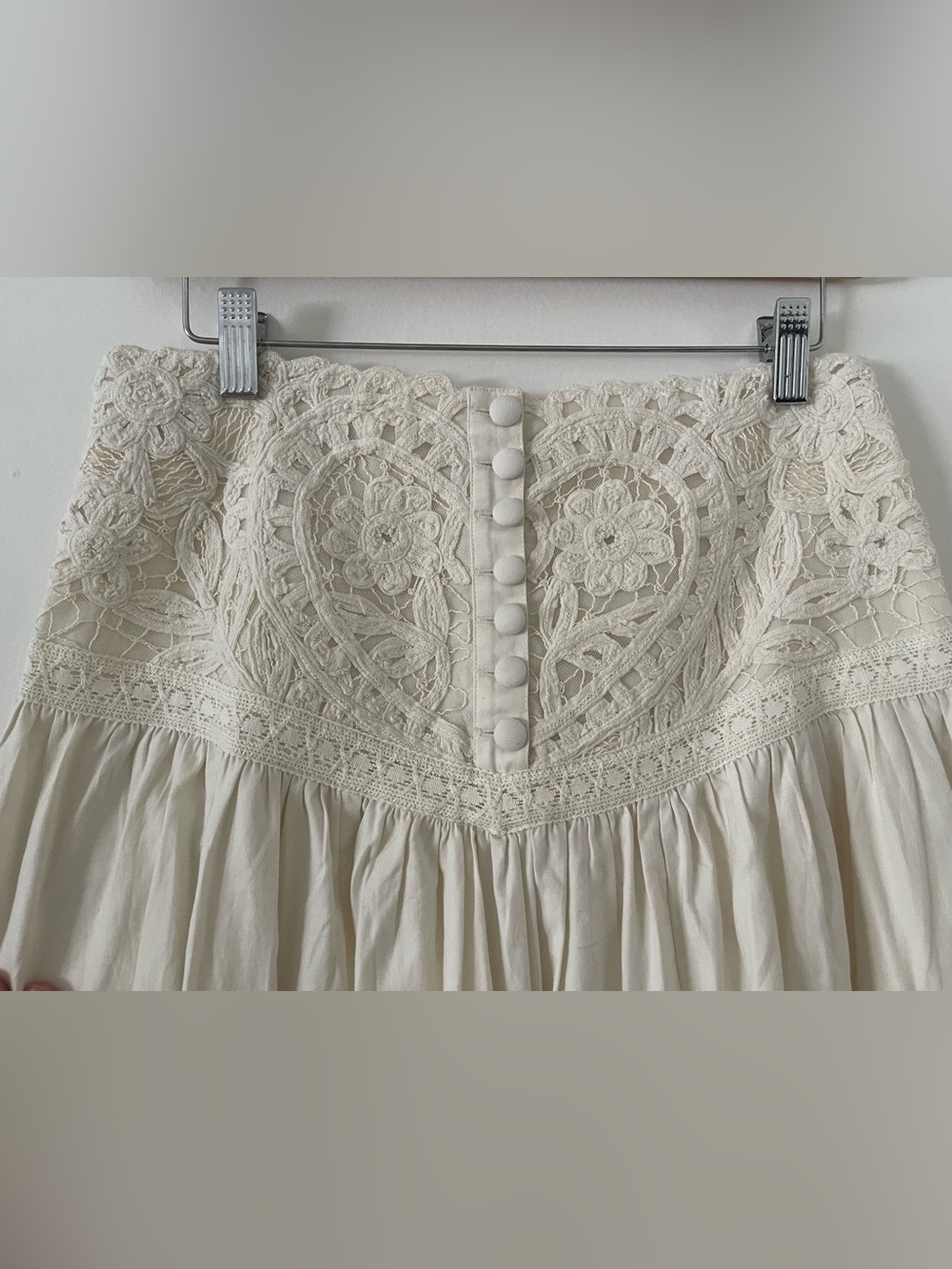 Free People - Bella Battenburg Skirt Size US 4 - Picture 8 of 9